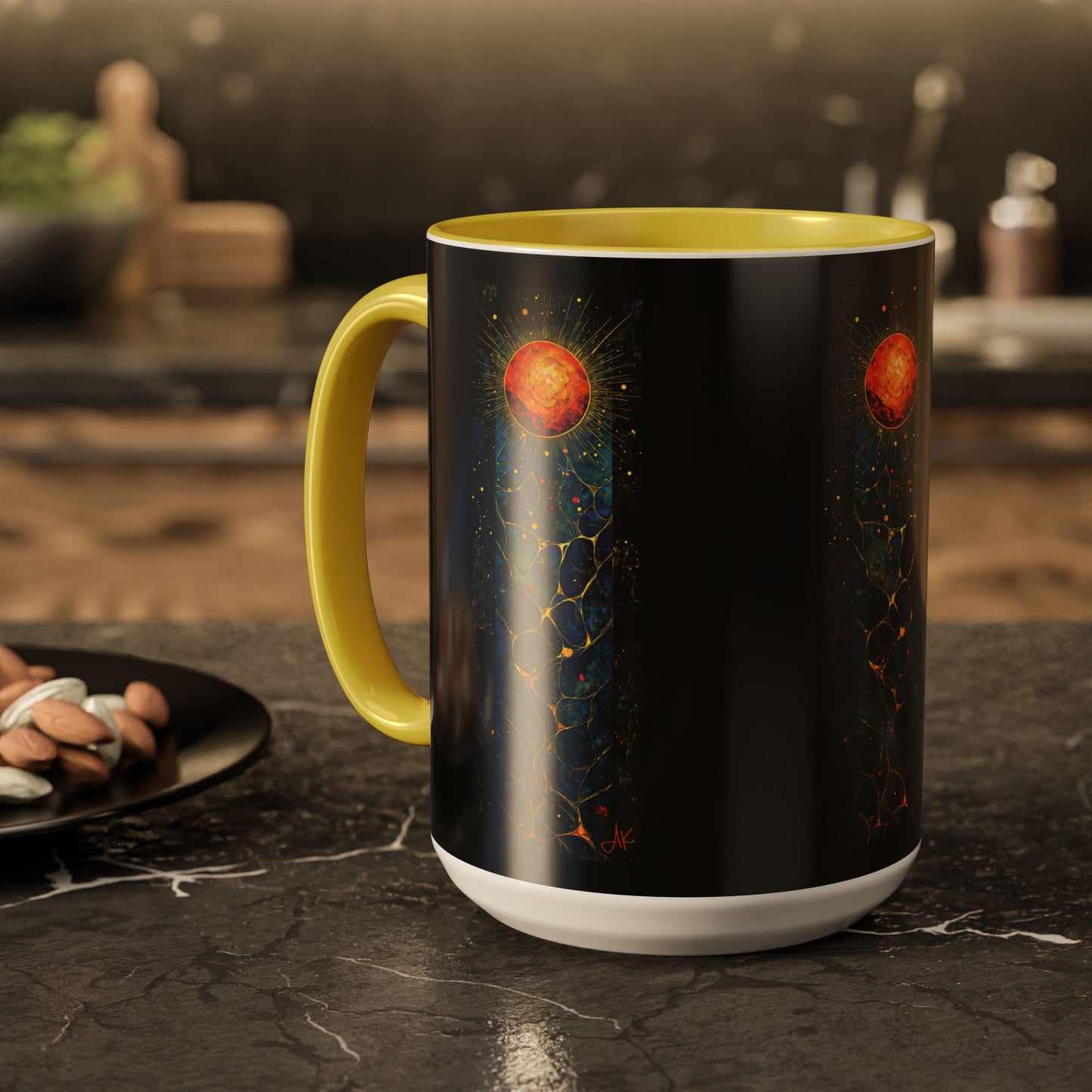 "The Living Light (John 8:12)", Colorful Mugs (11oz, 15oz)