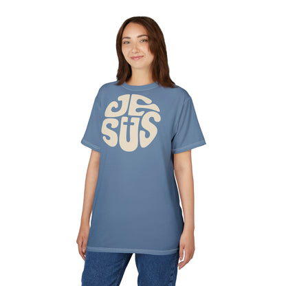 "Retro Jesus", Unisex T-shirt (Faded Denim)