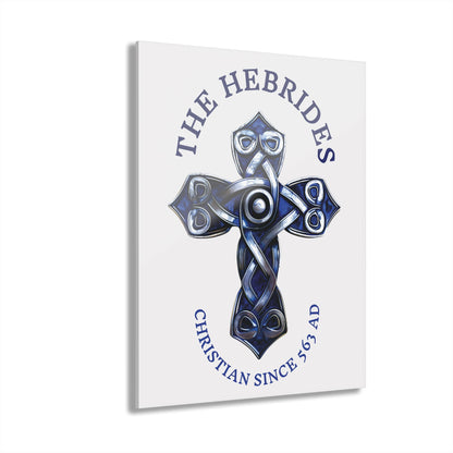 "The Hebrides - Christian Since 563 AD", Acrylic Wall Prints (French Cleat Hanging) (Alabaster White)