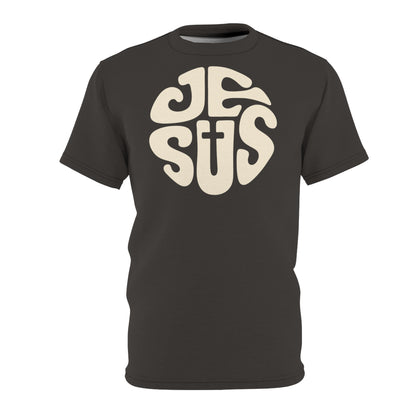 "Retro Jesus", Unisex T-shirt (Desert Shadow)
