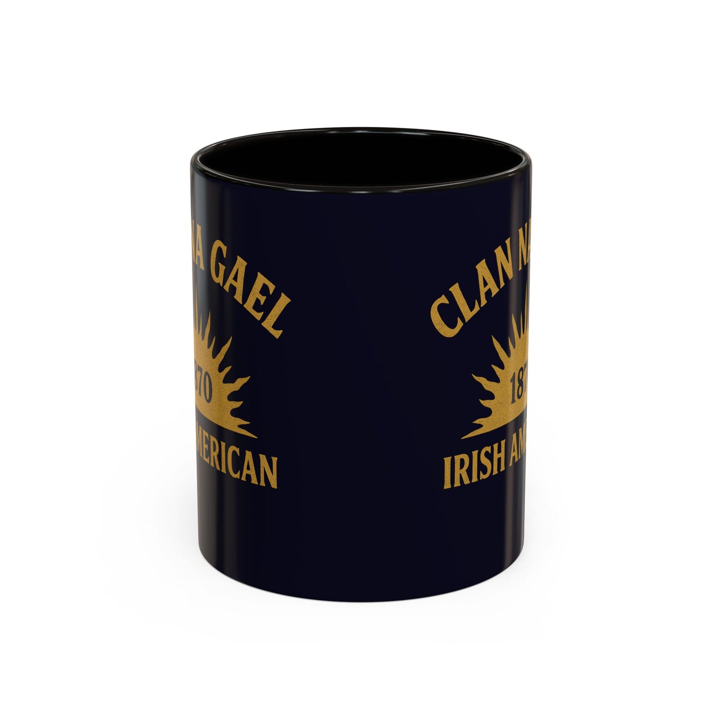 "Clan na Gael - Irish American", Colorful Mugs (11oz, 15oz) (Black Rock Blue)
