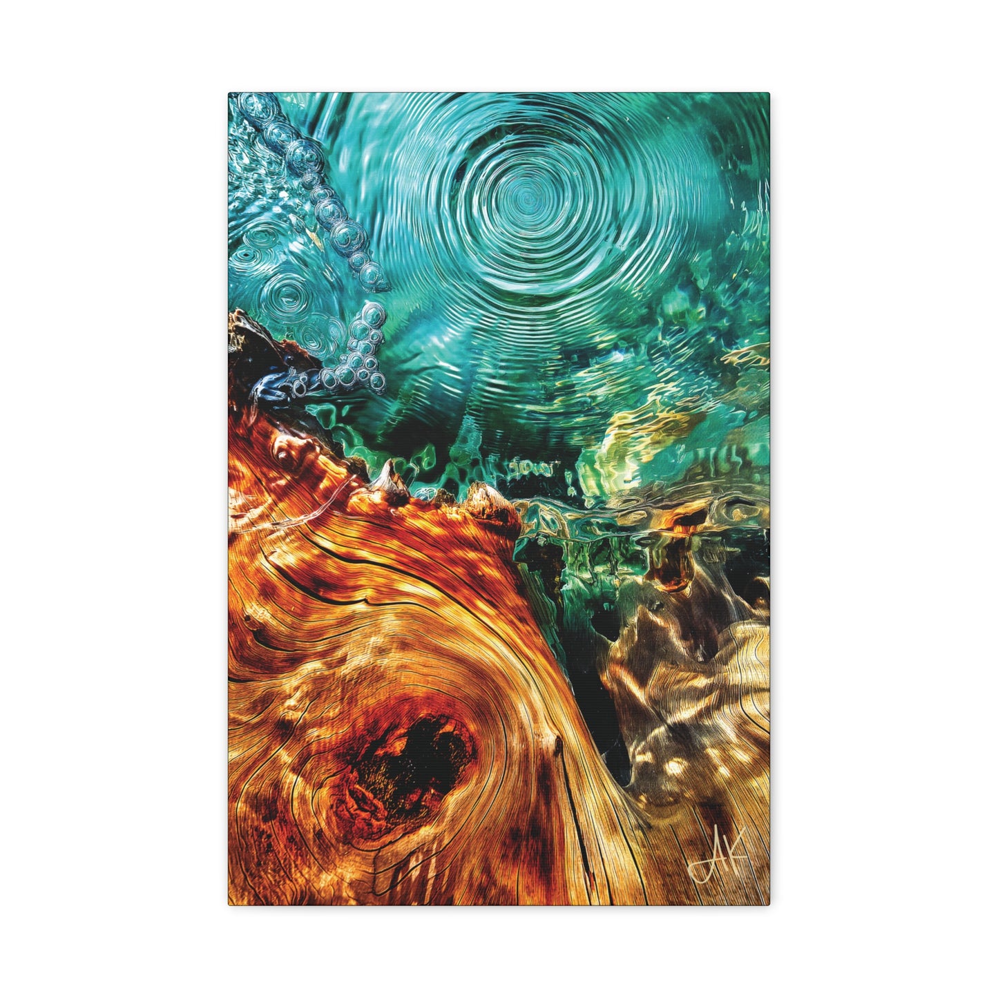 "Ringwell – Memory of the Tidal Wood", Fine Art Matte Canvas, Stretched, 1.25"