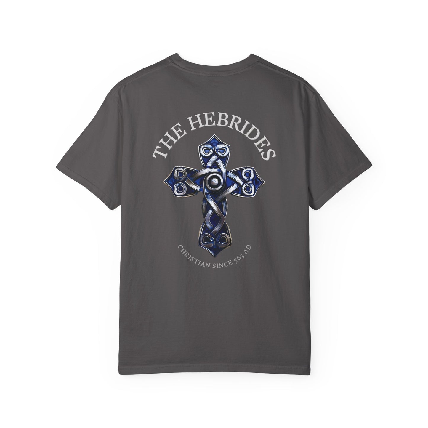 "The Hebrides - Christian since 563 AD", Unisex T-shirt