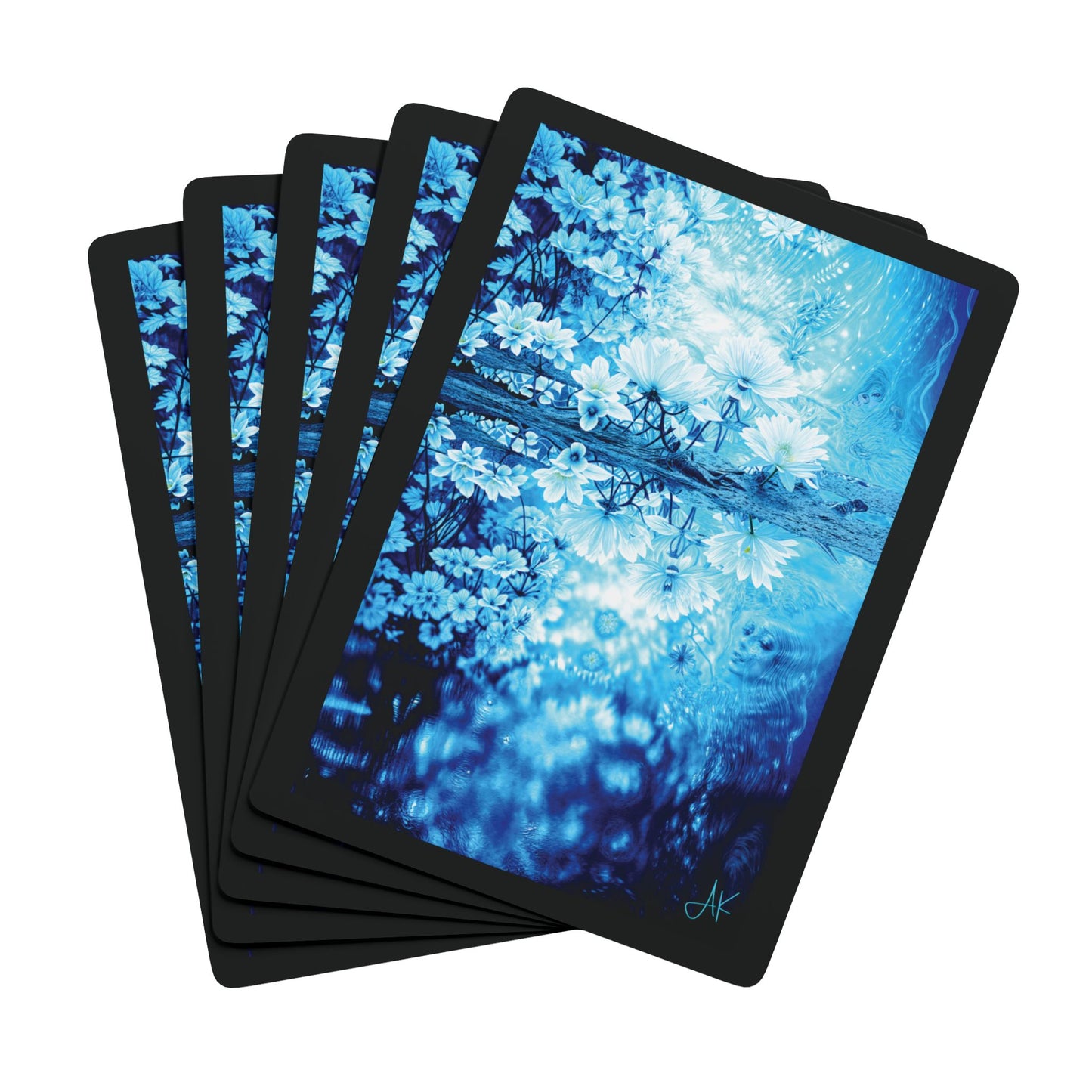 "Divine Reflection", Christian Fine Art Playing Cards (Void Black)