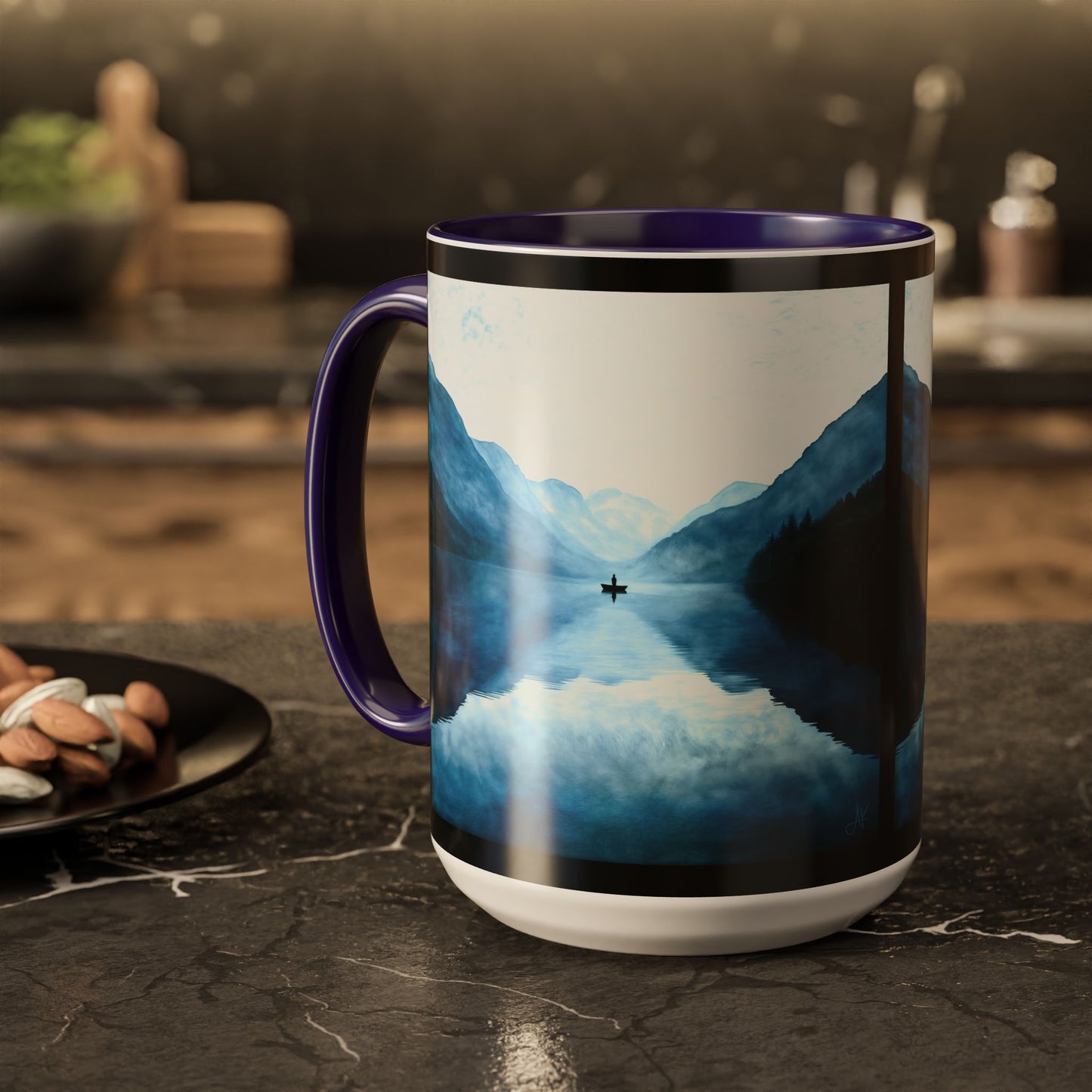 "Connected in Silence - Psalm 46:10", Colorful Mugs (11oz, 15oz)
