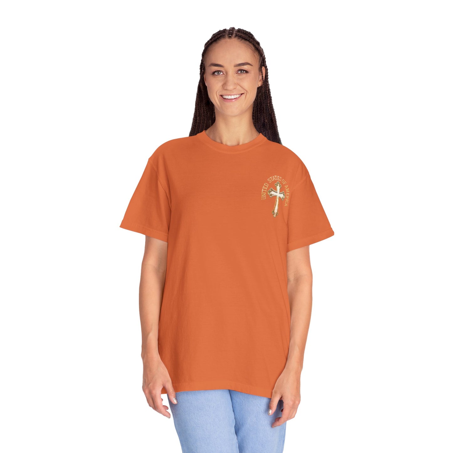 "USA Gold Cross", Unisex T-shirt