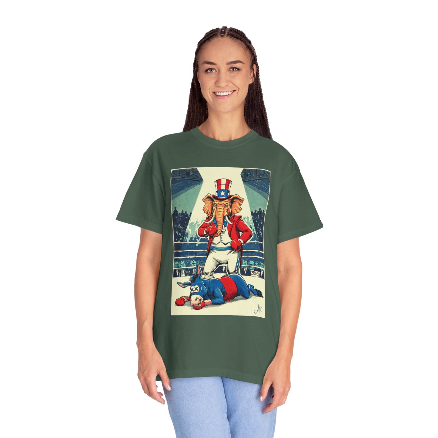 "Brutal Woke Knockout 2024", Unisex T-shirt (Dark Colors)