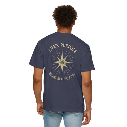 "Life's Purpose Begins at Conception #02", Unisex T-shirt