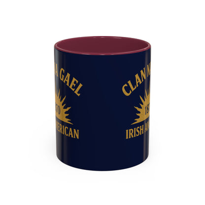 "Clan na Gael - Irish American", Colorful Mugs (11oz, 15oz) (Mariana Blue)
