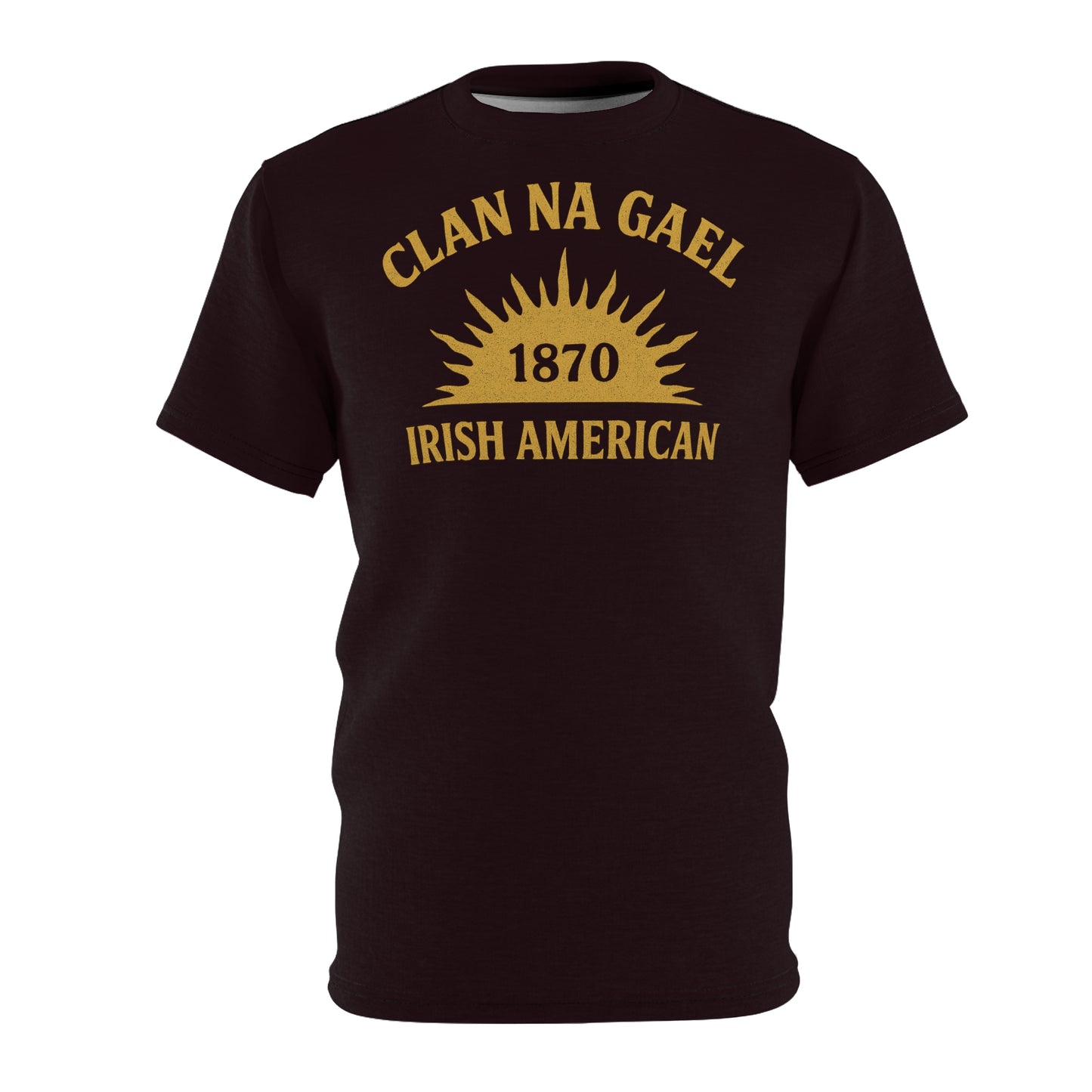 "Clan na Gael - Irish American", Unisex T-shirt (Seal Brown)