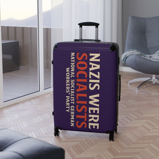 "Nazis were Socialists", Suitcase (Russian Violet)