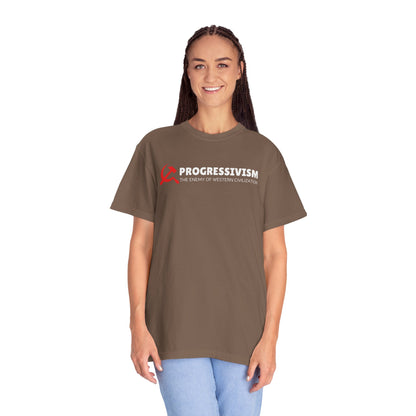 "Progressivism - Enemy of Western Civilization", Unisex T-shirt (Dark Colors)