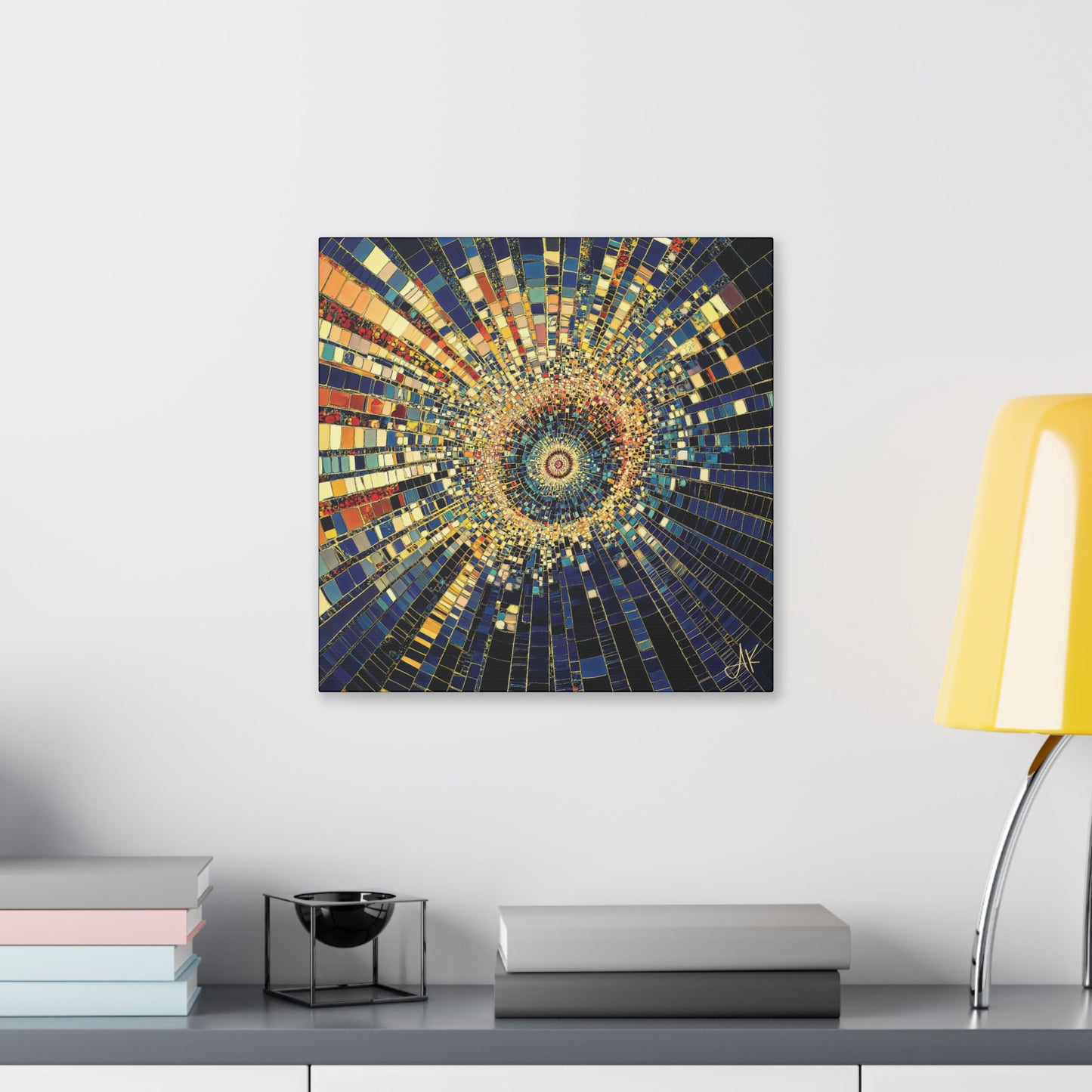 "Mosaic Burst", Stretched Classic Canvas Fine Art Print