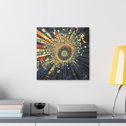 "Mosaic Burst", Stretched Classic Canvas Fine Art Print