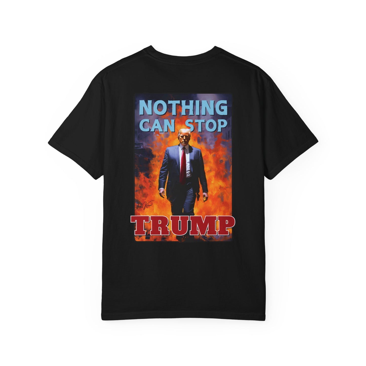 "Nothing Can Stop Trump", Unisex T-shirt (Dark Colors)
