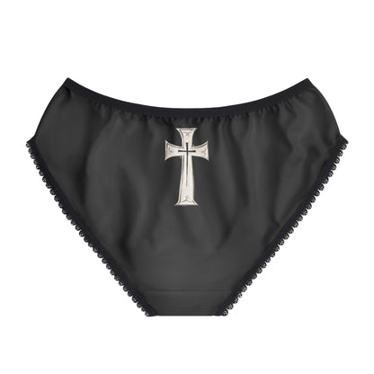 "First Darkness Then Comes Light" #02, Women's Briefs (Raven Black)