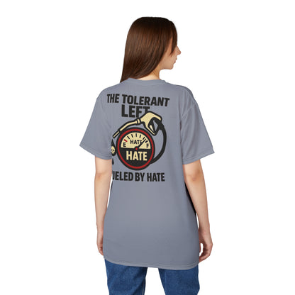 "The Tolerant Left", Unisex T-shirt (Concrete Grey)