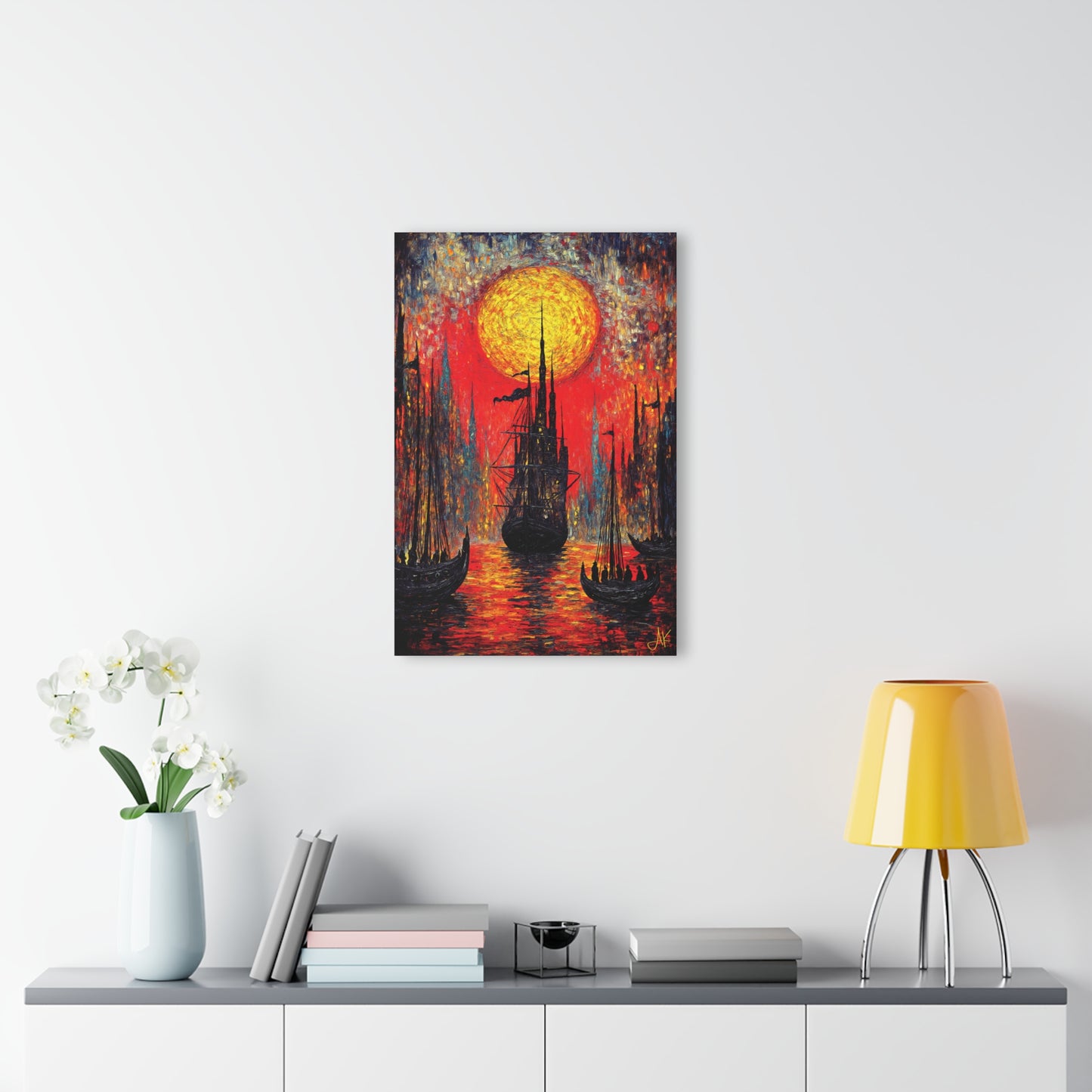 "Exiles in Chains - Portsmouth 1787", Fine Art Acrylic Prints (French Cleat Hanging)