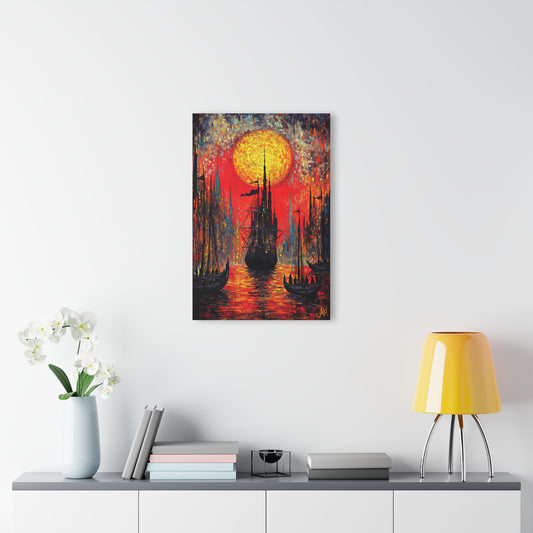 "Exiles in Chains - Portsmouth 1787", Fine Art Acrylic Prints (French Cleat Hanging)