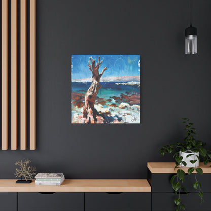 "Littoral Watch – Relic of the Gaelic Coast", Fine Art Matte Canvas, Stretched, 1.25"