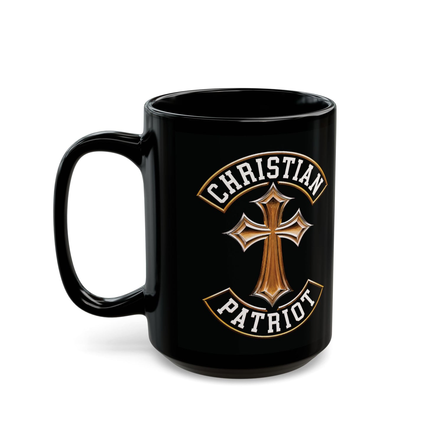"Christian Patriot" #03, Black Mug (11oz & 15oz)