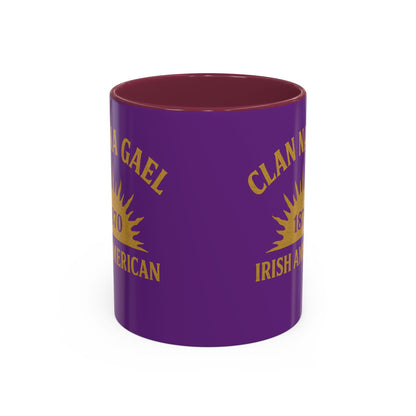 "Clan na Gael - Irish American", Colorful Mugs (11oz, 15oz) (Vesper Violet)
