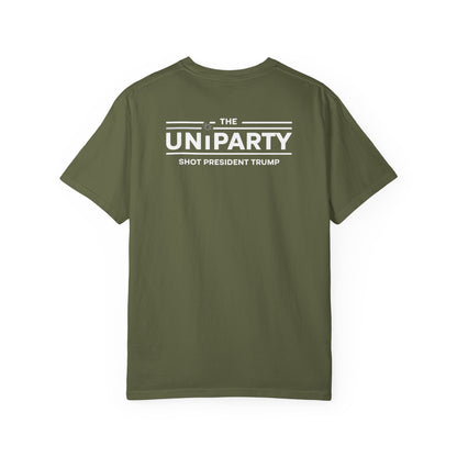 "The Uniparty Shot President Trump" #03, Unisex T-shirt
