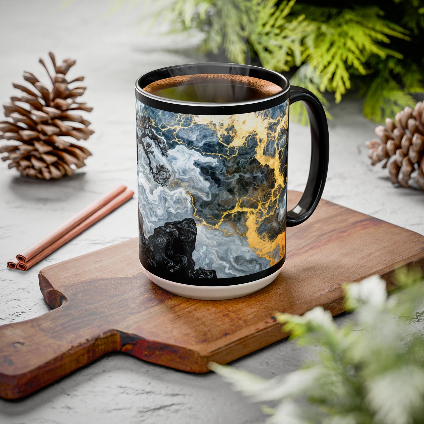 "An Crann Naomh (Gaelic) - The Sacred Tree (English)", Colorful Mugs (11oz & 15oz)