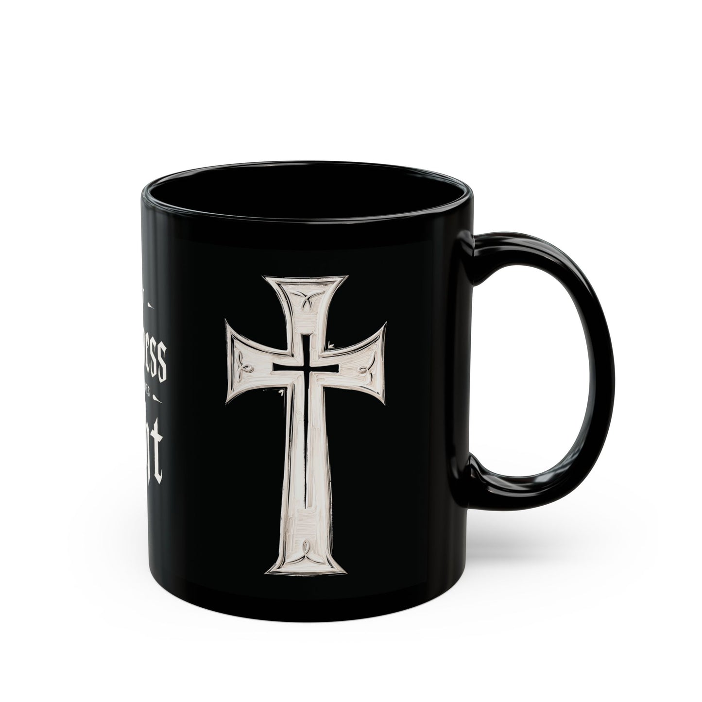 "First Darkness Then Comes Light", Black Mug (11oz & 15oz)