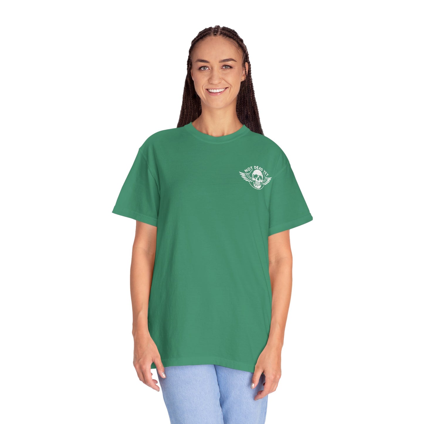 "Not Dead Yet - Winged Skull", Unisex T-shirt