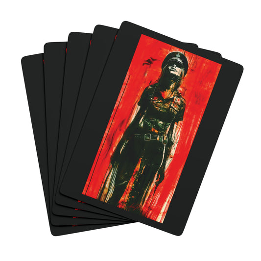 "Hands Up", Fine Art Playing Cards (Void Black)