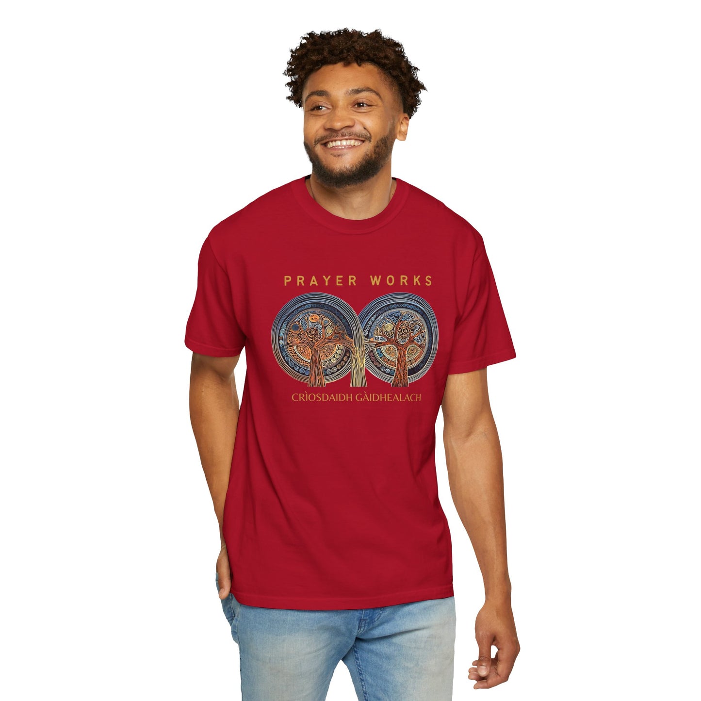"Prayer Works - Criosdaidh Gàidhealach", Unisex T-shirt