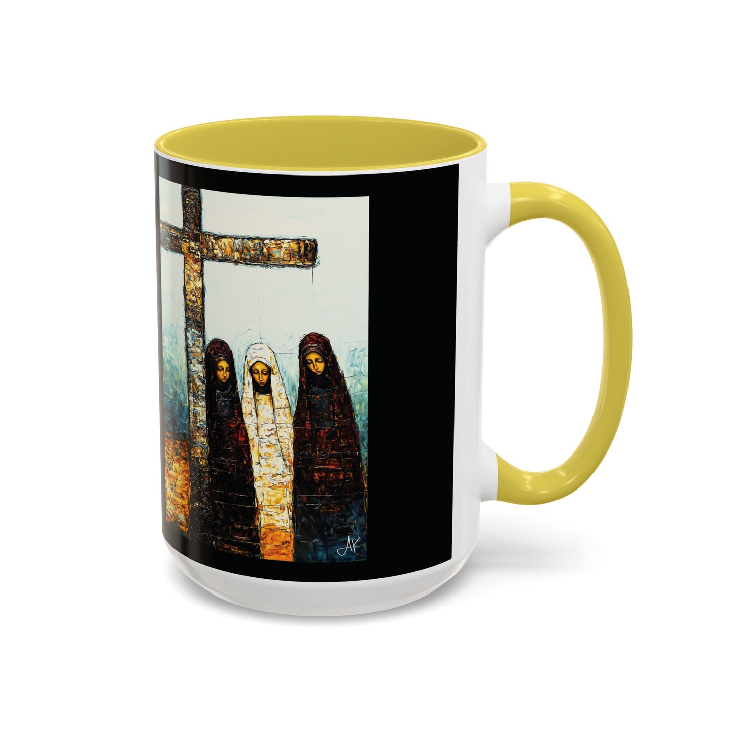"At-the-Foot of the Cross - John 19:25", Colorful Mugs (11oz & 15oz)