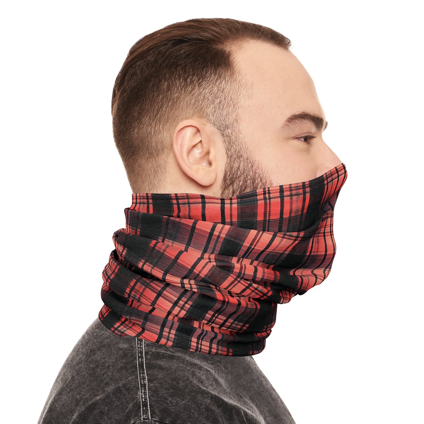 "Kin of Flame", Tartan Tube Scarf