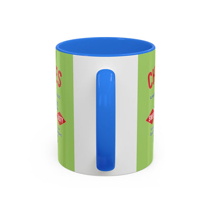 "Delicious Cherries", Colorful Mugs (11oz, 15oz) (Orchard Lime)