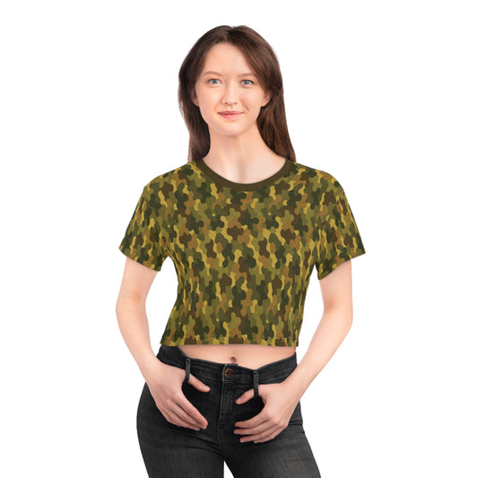 "SASR Day-Ops Camouflage", Crop Tee (SASR Brown Collar)