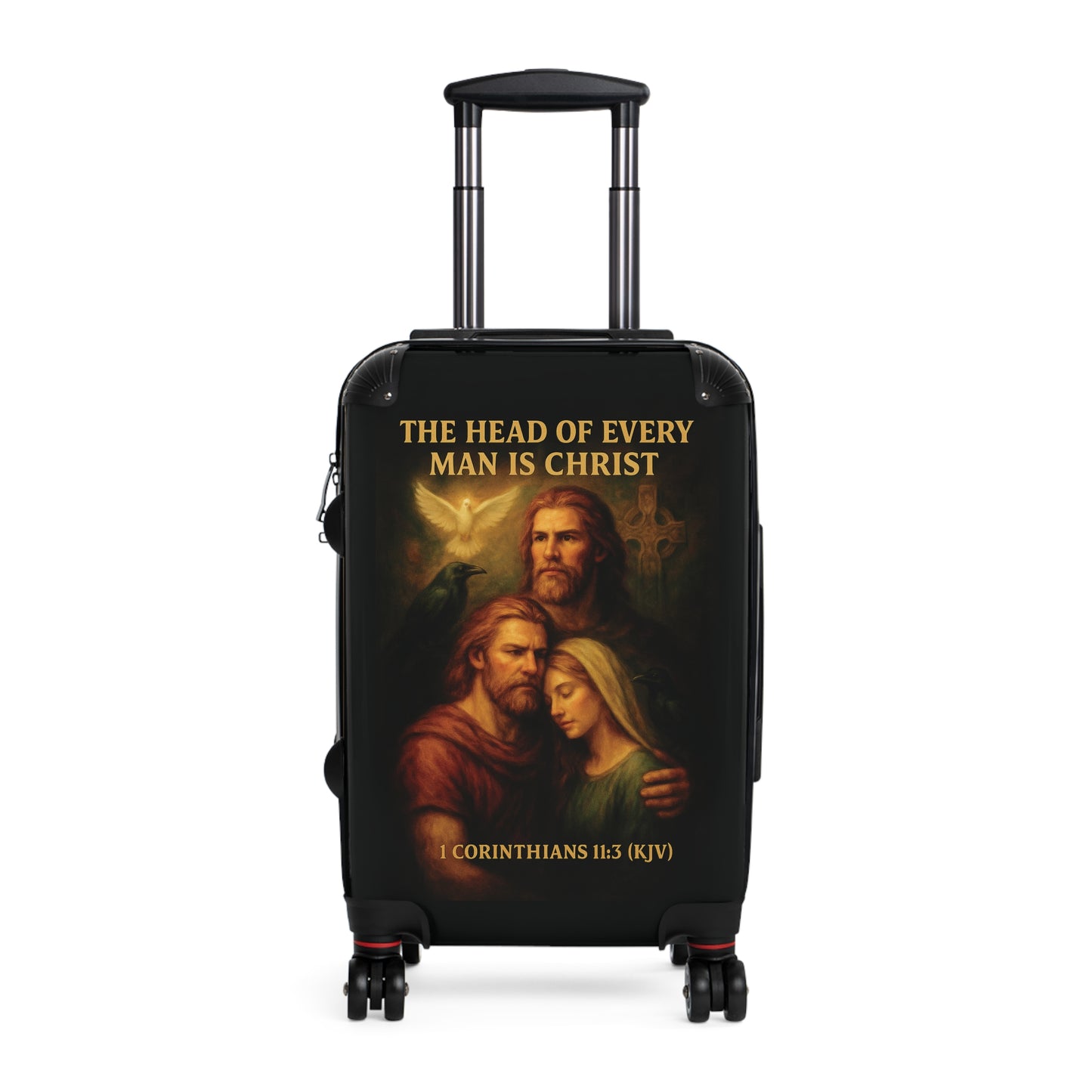 "1 Corinthians 11:3 (KJV), Suitcases (Void Black)