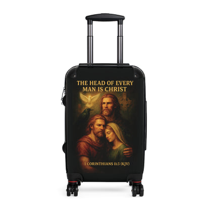 "1 Corinthians 11:3 (KJV), Suitcases (Void Black)
