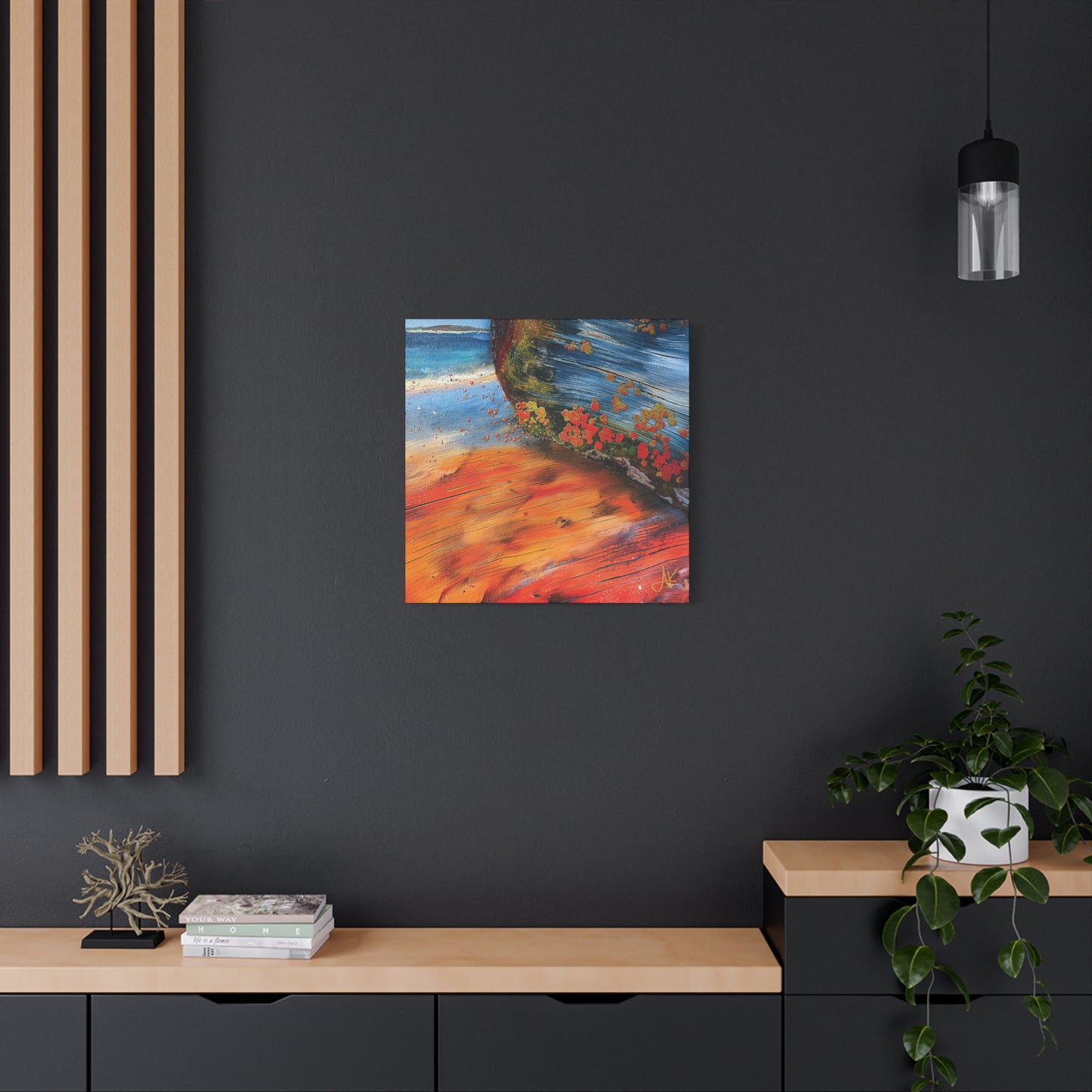 "Landfall Ember – Memories of Ancestral Strakes", Fine Art Matte Canvas, Stretched, 1.25"