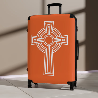 "A Simple High Cross", Suitcases (Dark Orange)