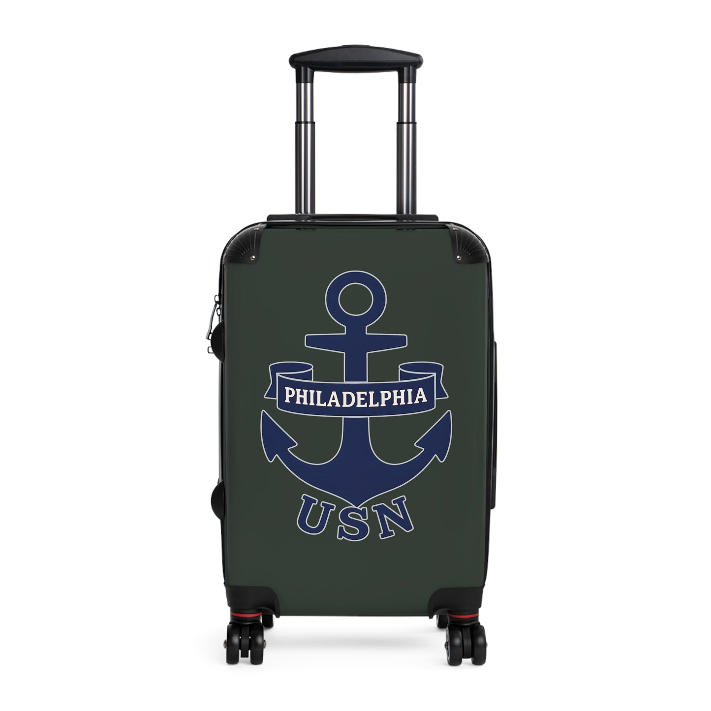 "USN Anchor", Suitcase (Hail Cloud Grey)