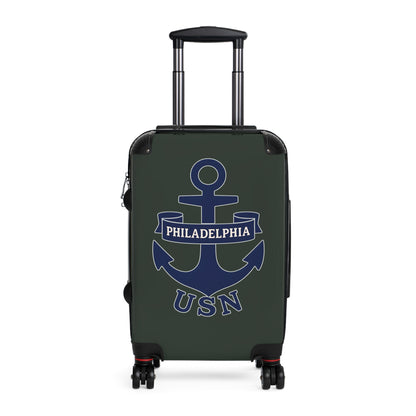 "USN Anchor", Suitcase (Hail Cloud Grey)