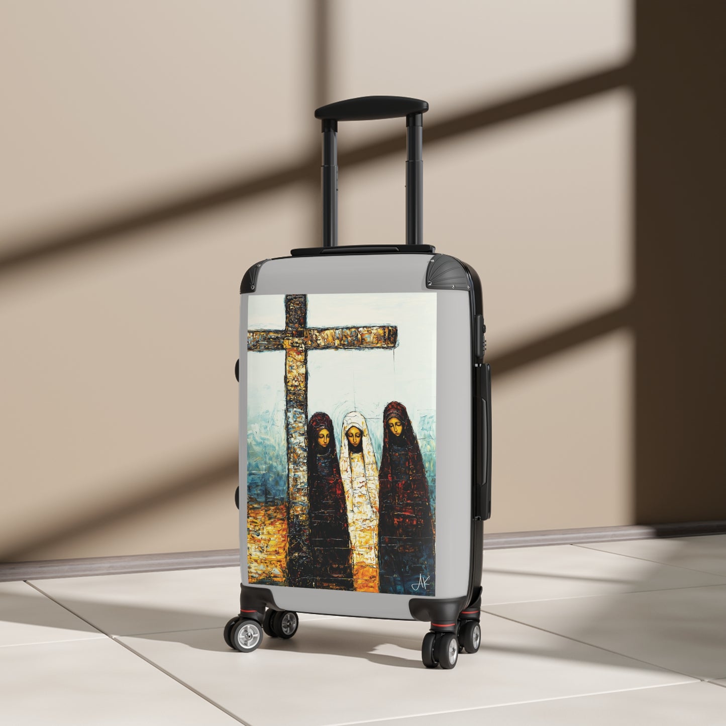 "At-the-Foot of the Cross - John 19:25", Suitcases (Light Grey)