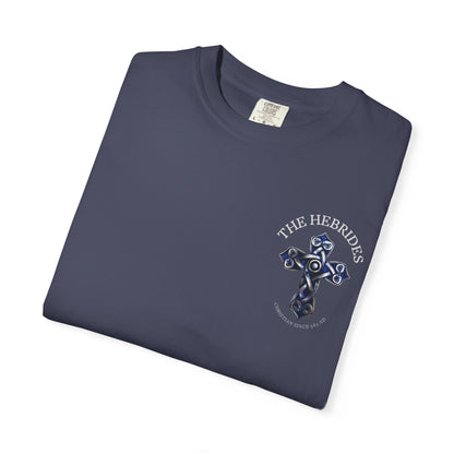 "The Hebrides - Christian since 563 AD", Unisex T-shirt