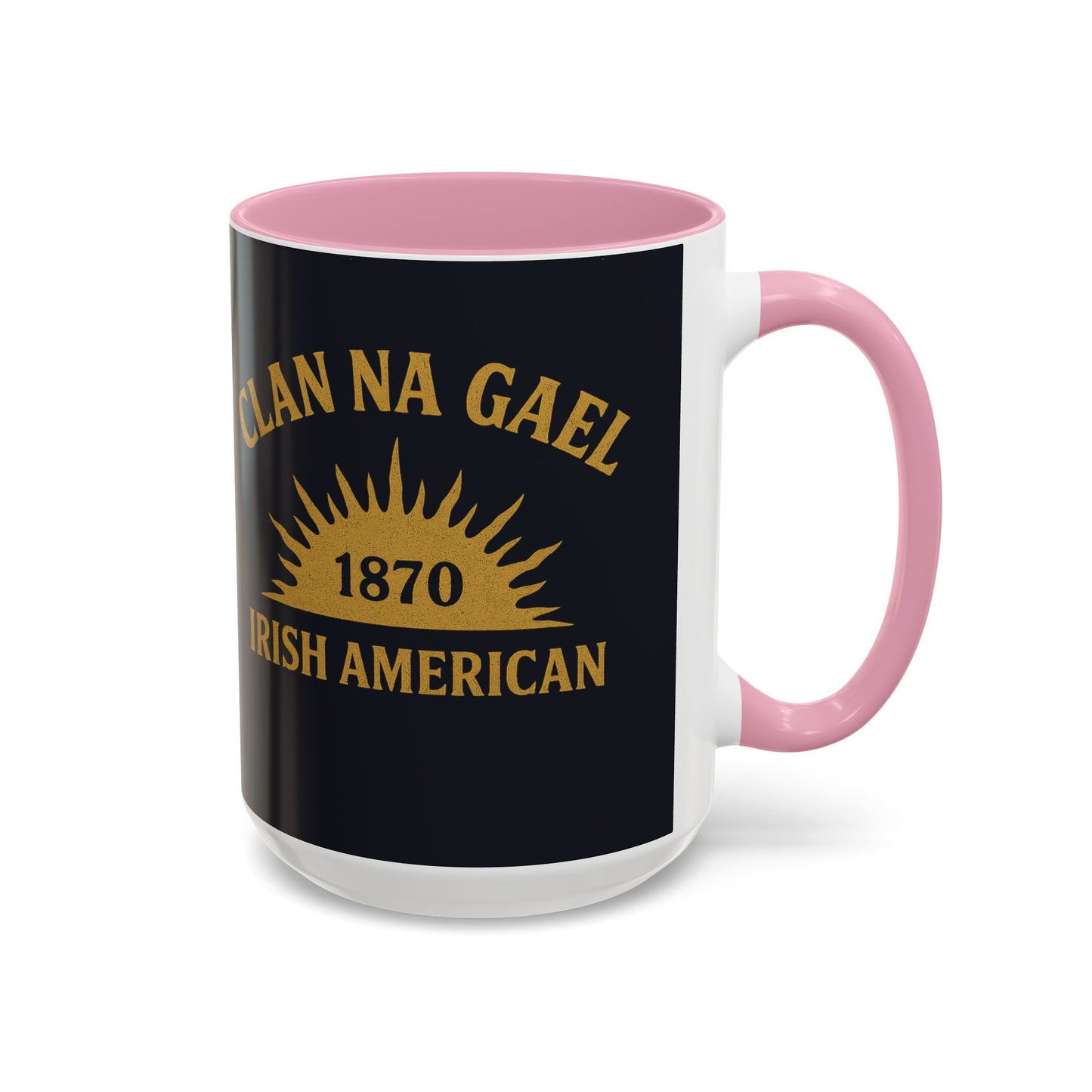"Clan na Gael - Irish American", Colorful Mugs (11oz, 15oz) (Black Denim)