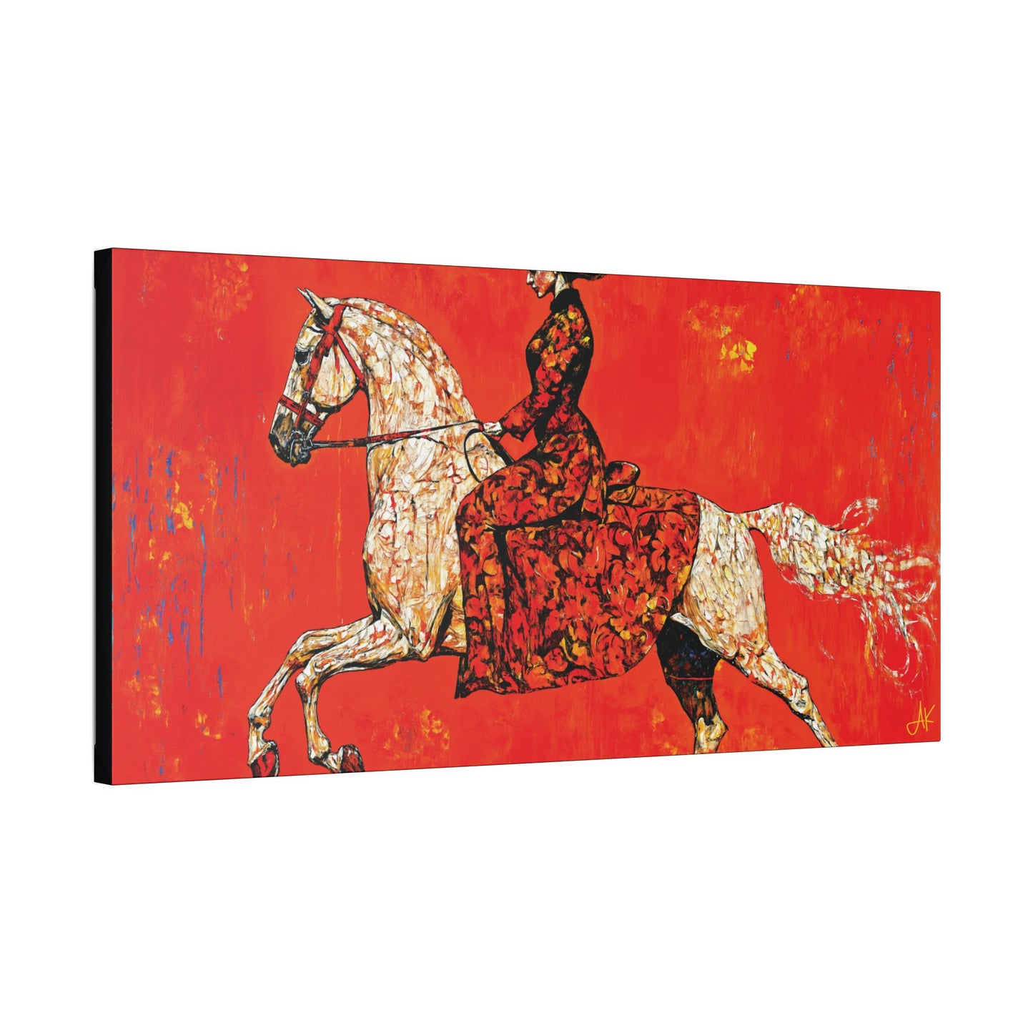 "Red Rider", Stretched Classic Canvas Fine Art Print