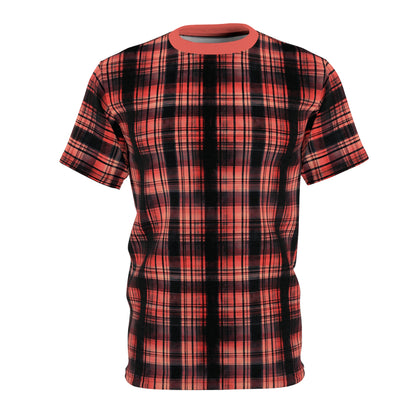 "Kin of Flame", Unisex Tee (Faded Red Collar)