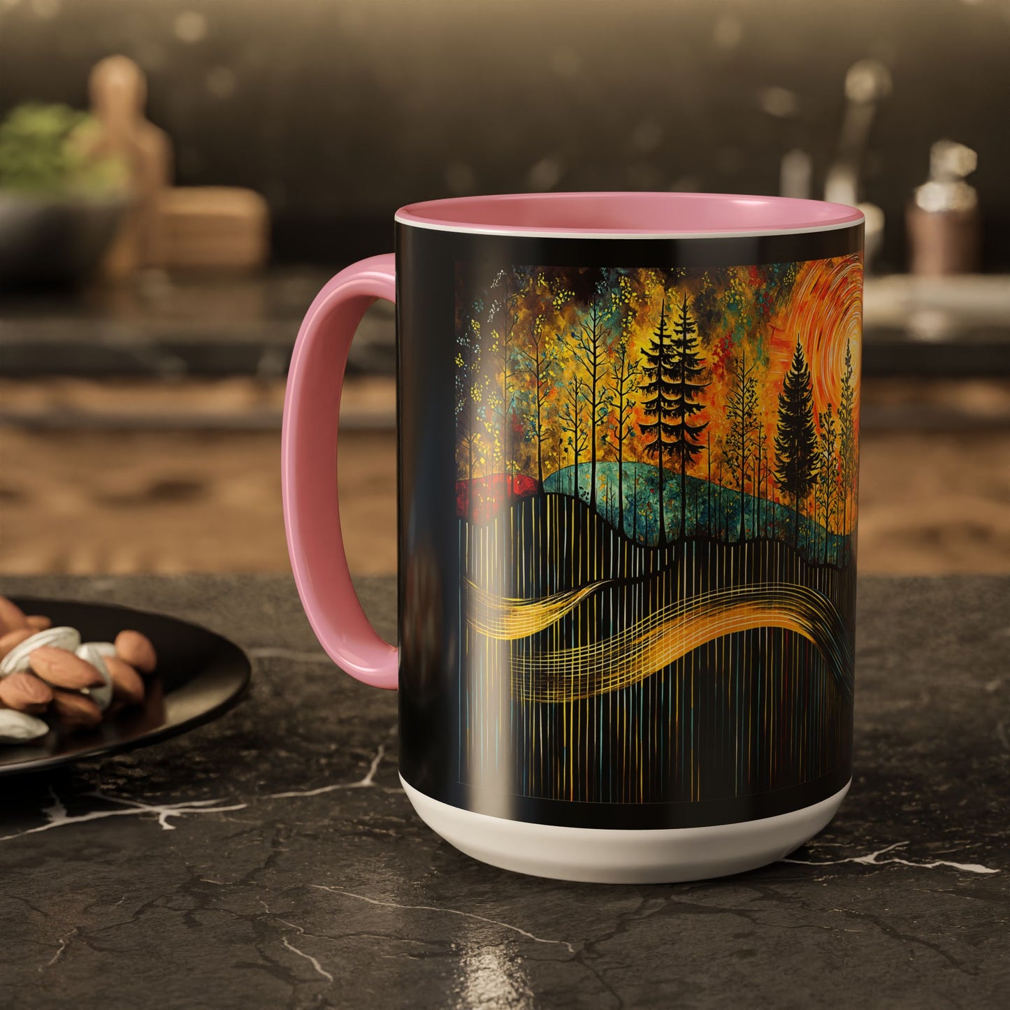 "Sacred Resonance", Colorful Mugs (11oz, 15oz)
