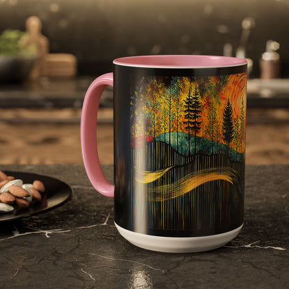 "Sacred Resonance", Colorful Mugs (11oz, 15oz)