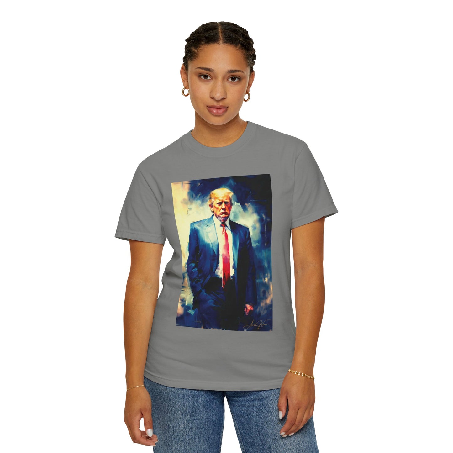 "Trump Portrait No. 6", Unisex T-shirt (Light Colors)